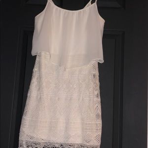 White laced dress